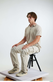 Lyle  1 beige cargo pants beige polo t shirt…